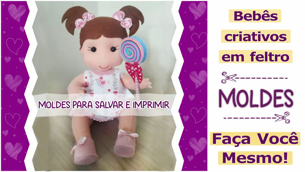 Read more about the article Molde de bebê em feltro [DIY]