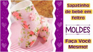 Read more about the article Sapatinho de bebê em feltro: molde e tutorial