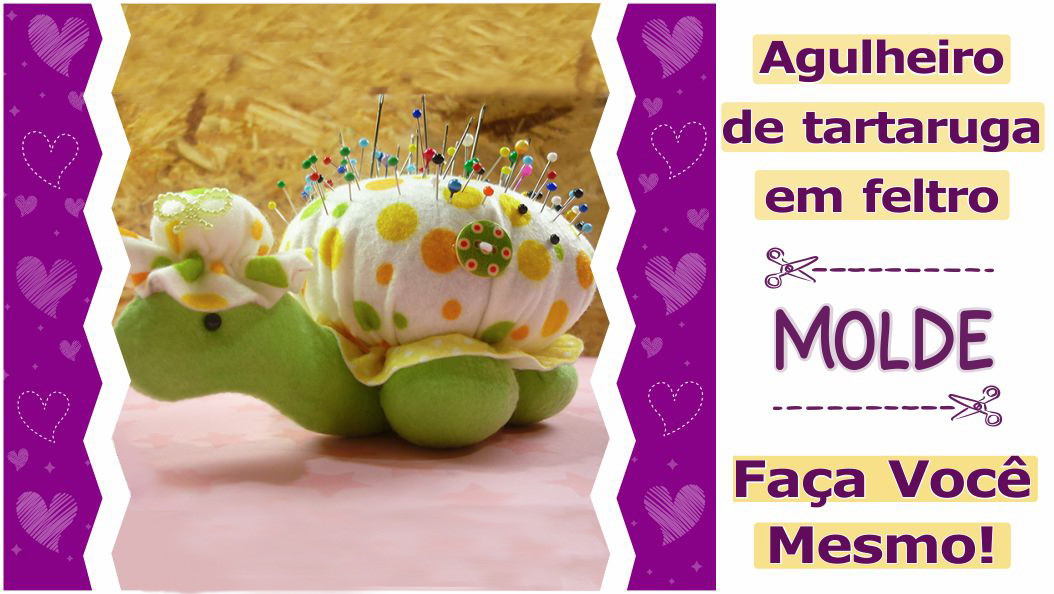 Read more about the article Molde de tartaruga em feltro – DIY