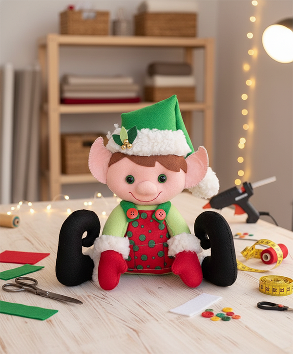 Duende de natal em feltro