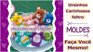 Read more about the article Ursinhos Carinhosos Fofos | Moldes Gratuitos!