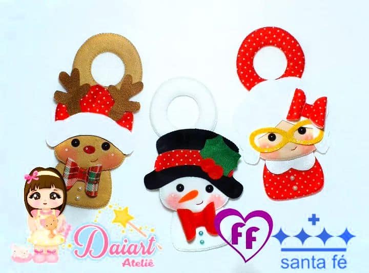 Enfeite de Maçaneta para o Natal