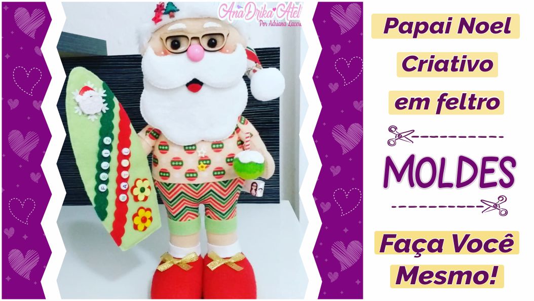 Read more about the article Molde de Papai Noel em Feltro