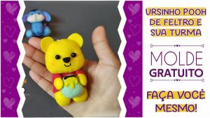 Read more about the article Ursinho Pooh de feltro: moldes criativos para imprimir – faça você mesmo!