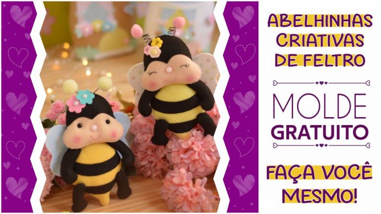 Abelhinha Criativa de feltro