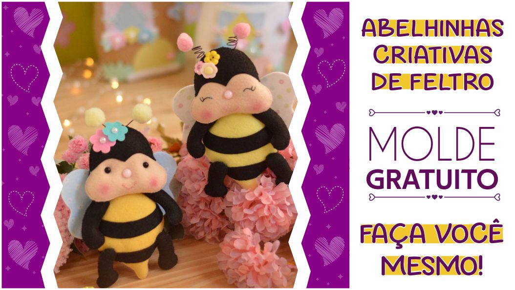 Read more about the article Molde de abelhinha criativa: faça você mesmo | molde pronto para imprimir