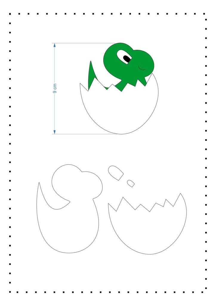 Modelo de dinossauro para imprimir