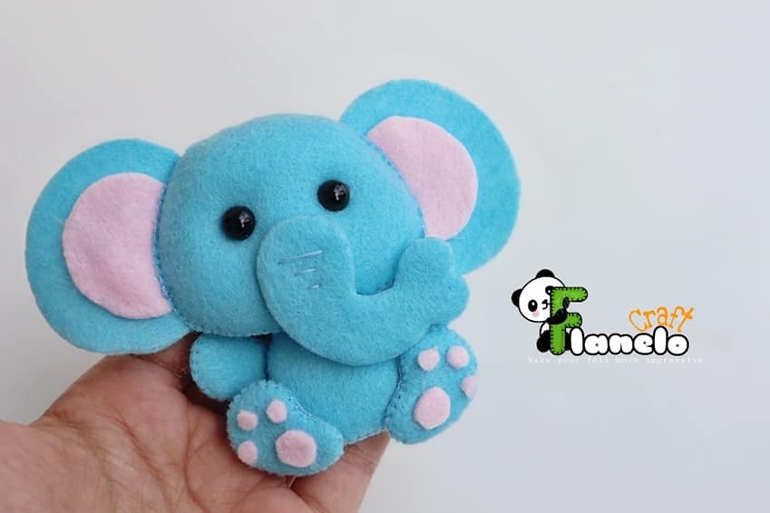 elefante em feltro