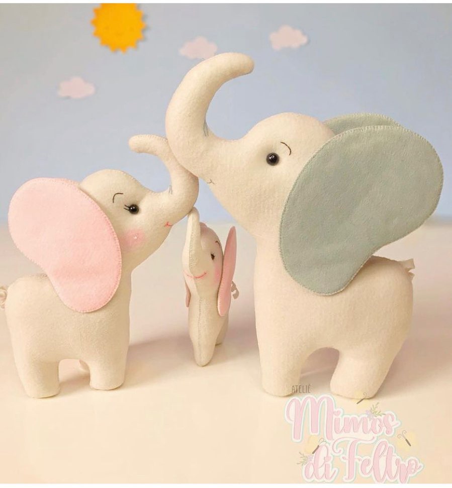elefante de feltro