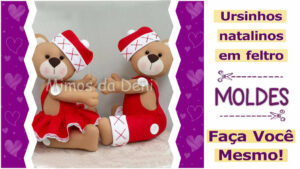 Read more about the article Moldes de urso de natal para imprimir