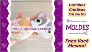 Leia mais sobre o artigo MOLDES DE GATINHO FOFOS #FAÇAVOCÊMESMO #DIY