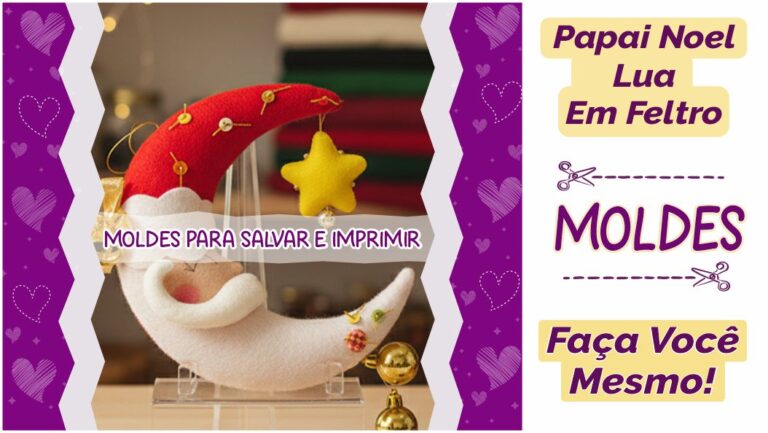 Enfeite de Papai Noel Lua