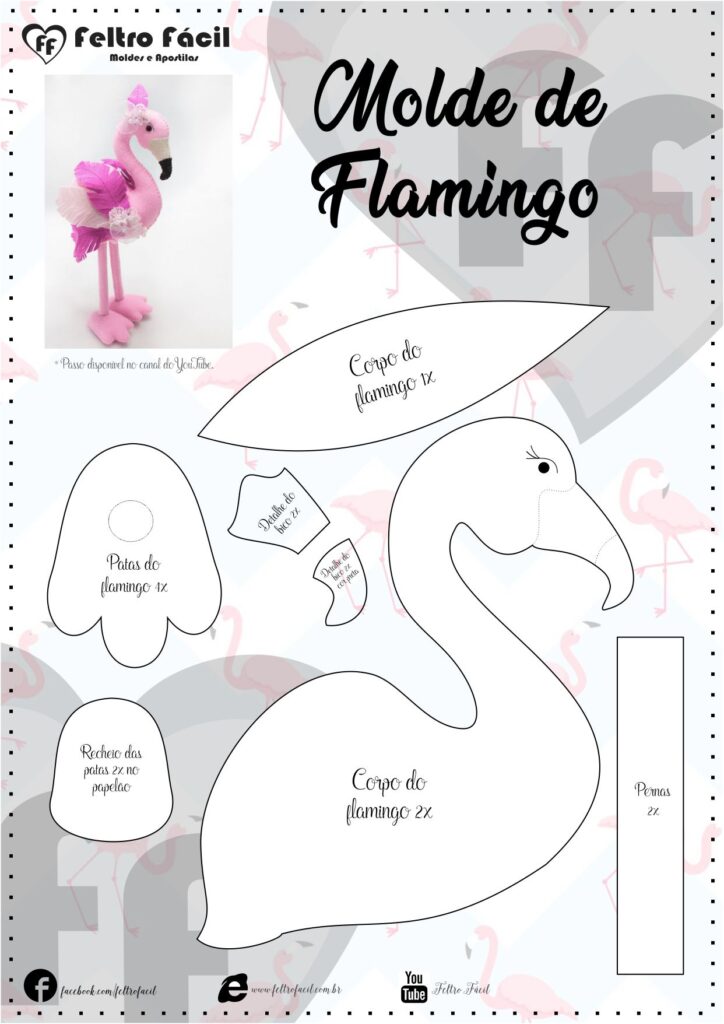 molde de flamingo