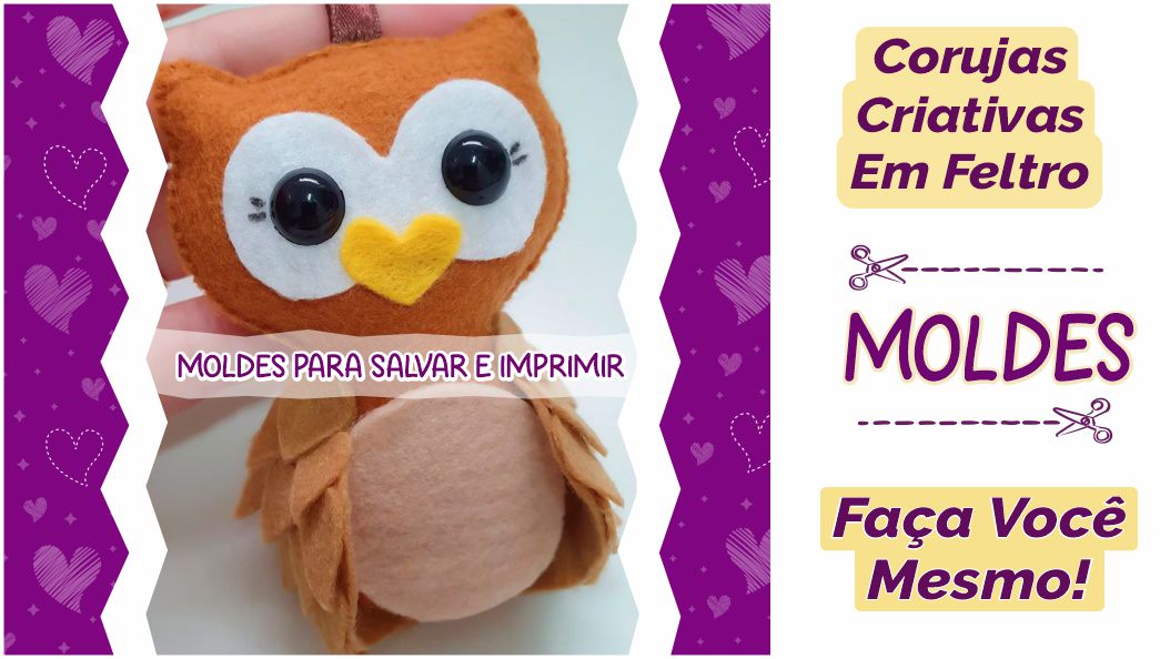 Leia mais sobre o artigo Moldes de corujas fofas e criativas para download #façavocêmesmo