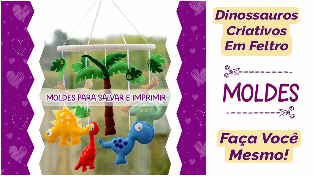 Leia mais sobre o artigo Moldes de dinos [dinossauros] criativos para imprimir – #diy