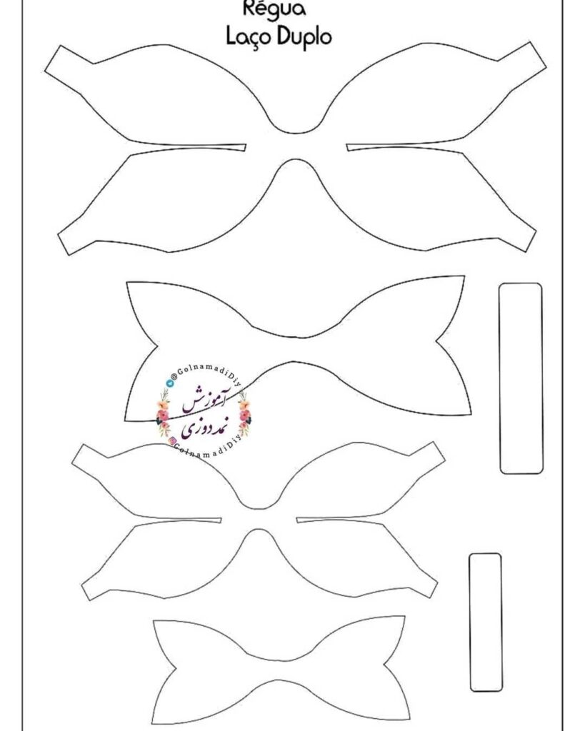 moldes de laços