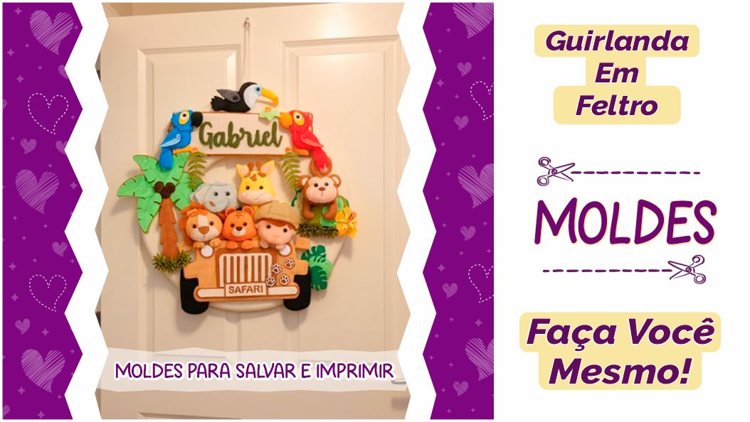 Leia mais sobre o artigo Guirlanda Decorativa Em Feltro Com Moldes Gratuitos!