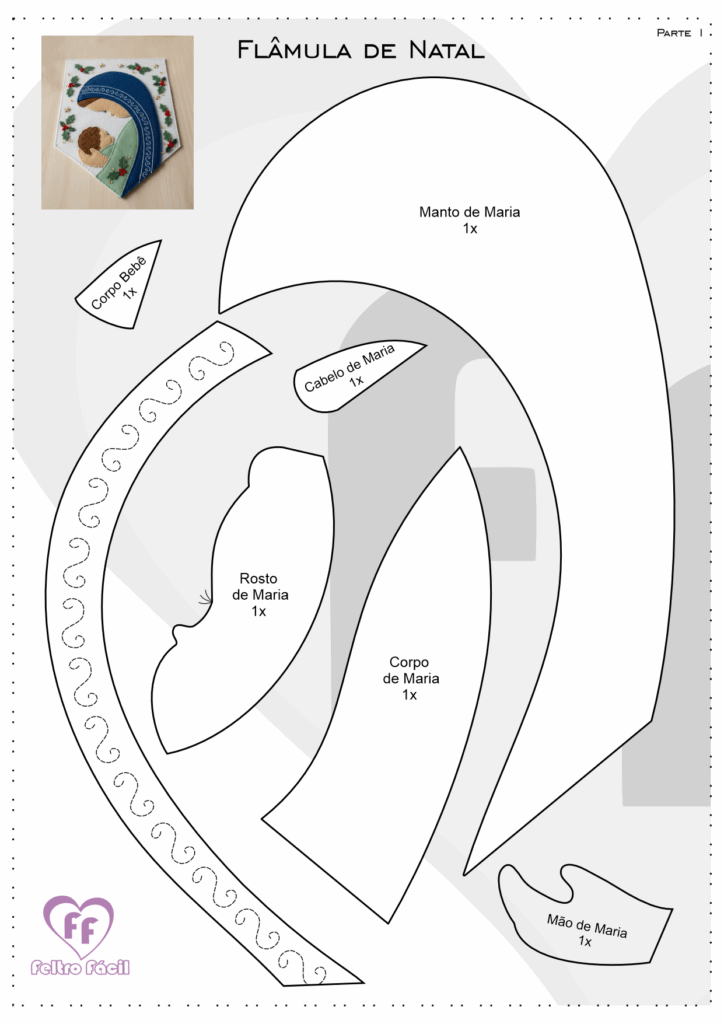 Molde de flâmula de Natal