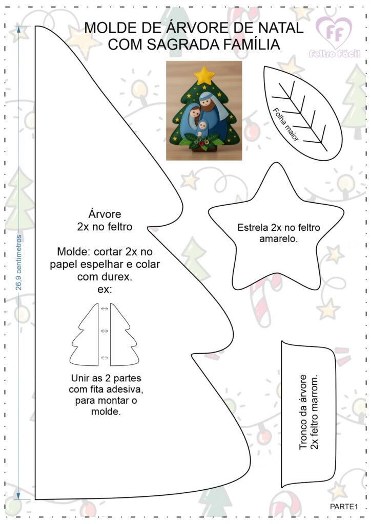 Moldes de Árvore de Natal