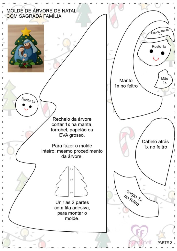 Moldes de Árvore de Natal