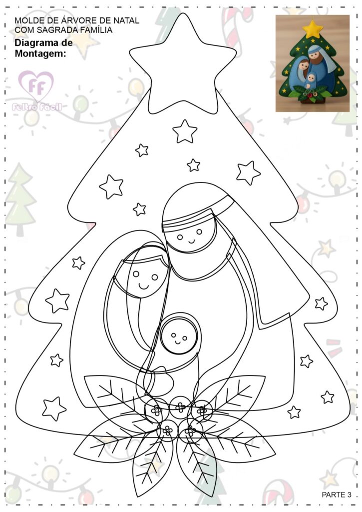 Moldes de Árvore de Natal