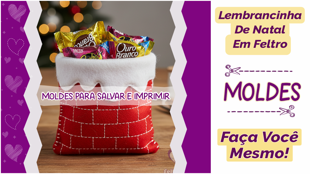Leia mais sobre o artigo Lembrancinha de Natal em feltro – DIY [faça você mesmo]