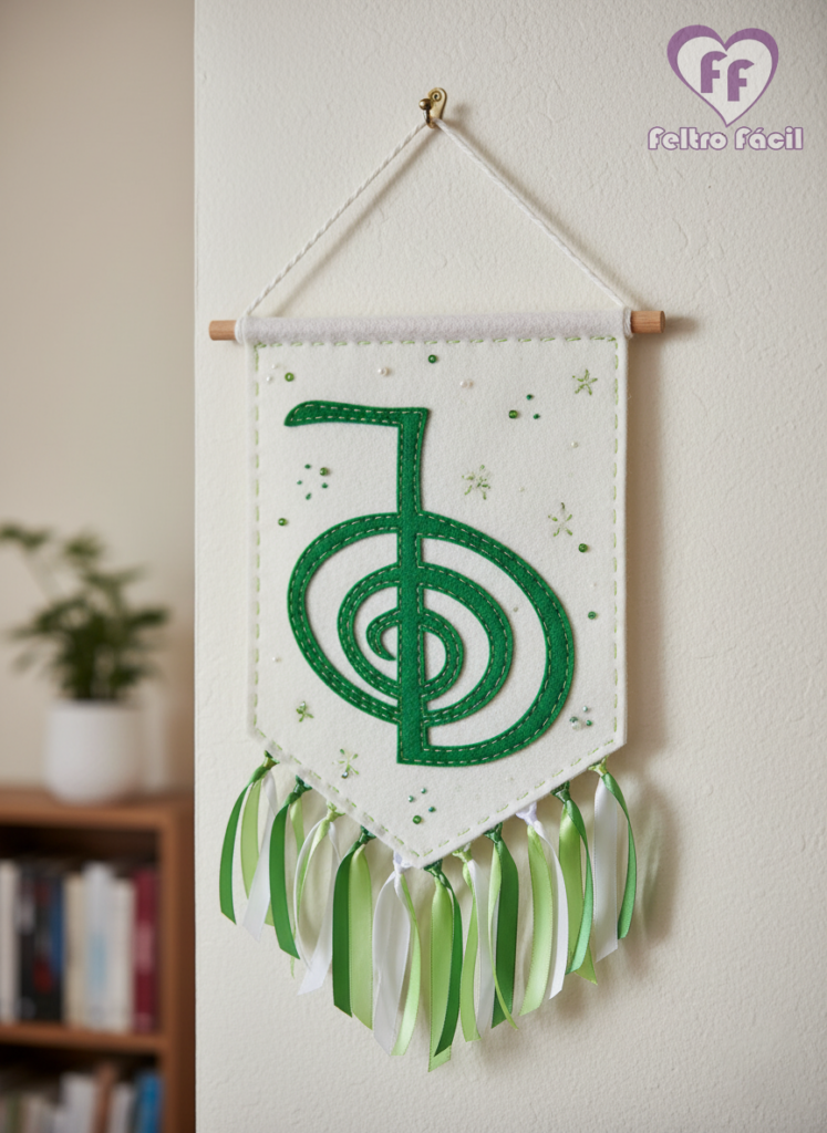 Símbolos em feltro