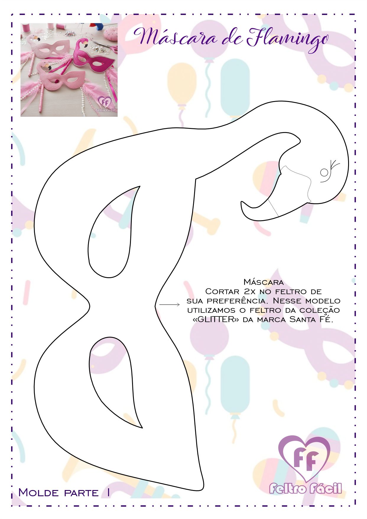 Máscara de Flamingo