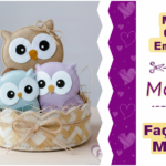 Molde de Coruja em Feltro: Aprenda a Criar uma Família Fofa no Ninho