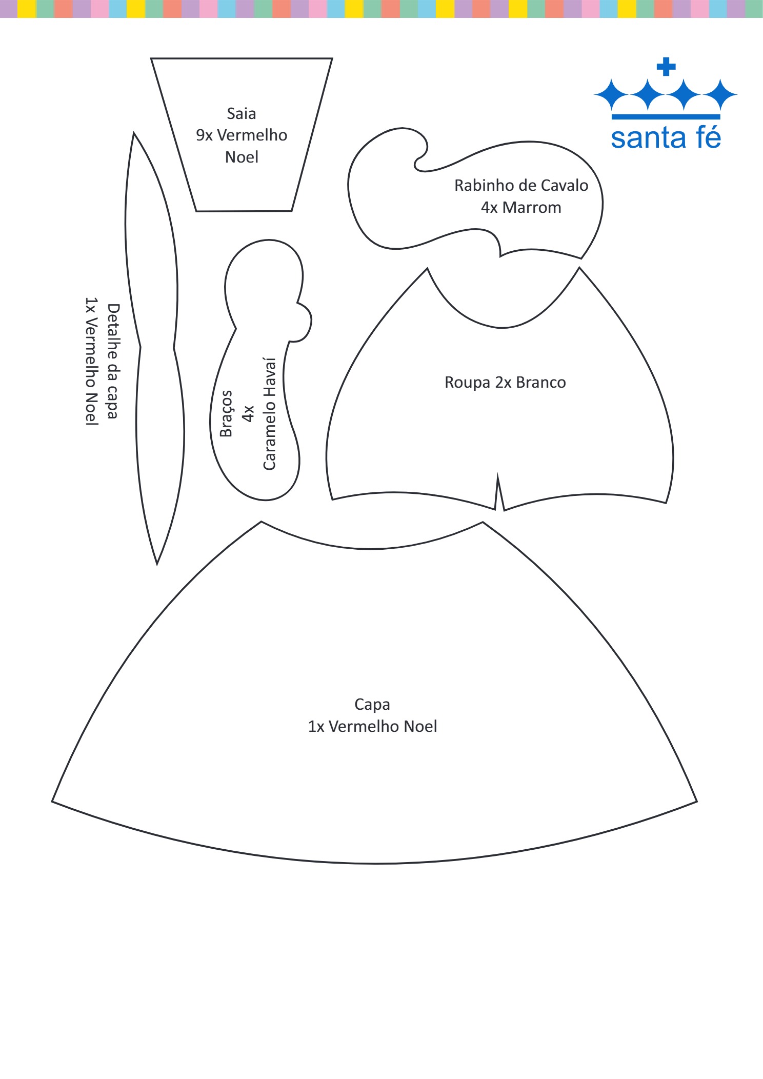 molde boneca chapeuzinho vermelho 1