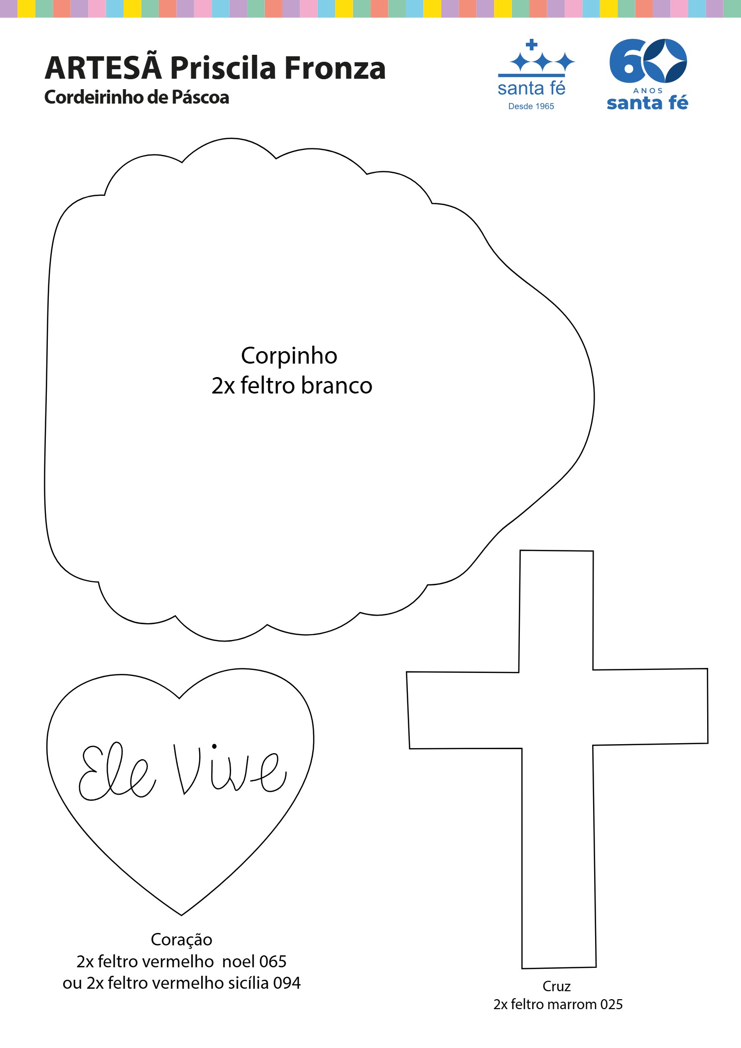 molde cordeirinho de páscoa – priscila fronza número 1