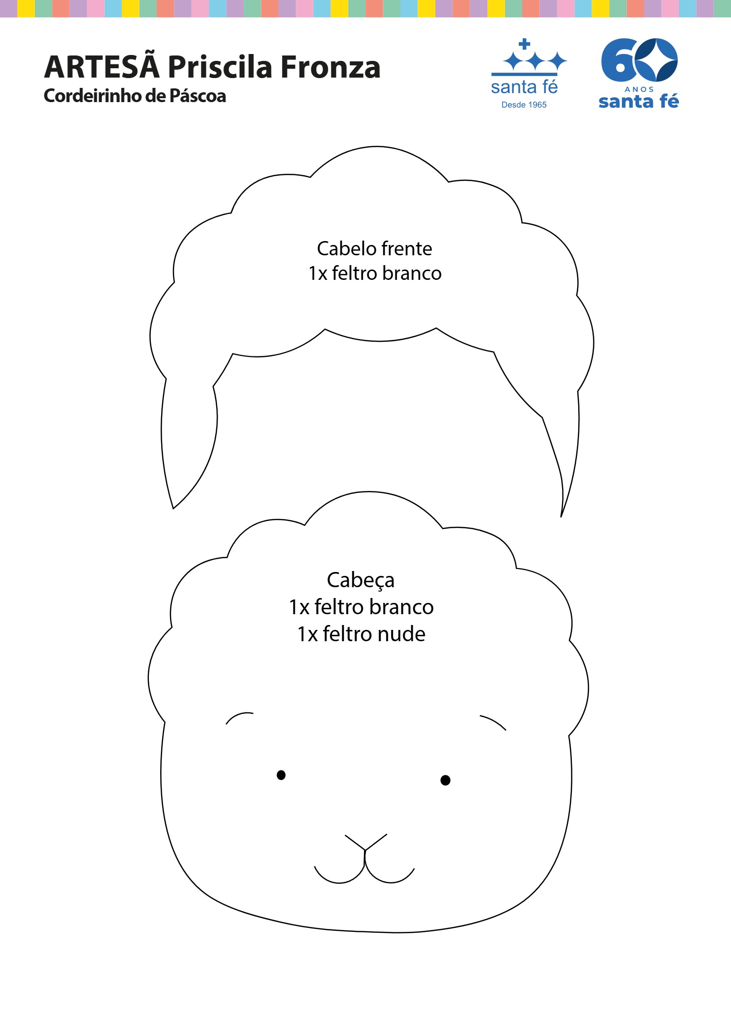 molde cordeirinho de páscoa – priscila fronza número 1