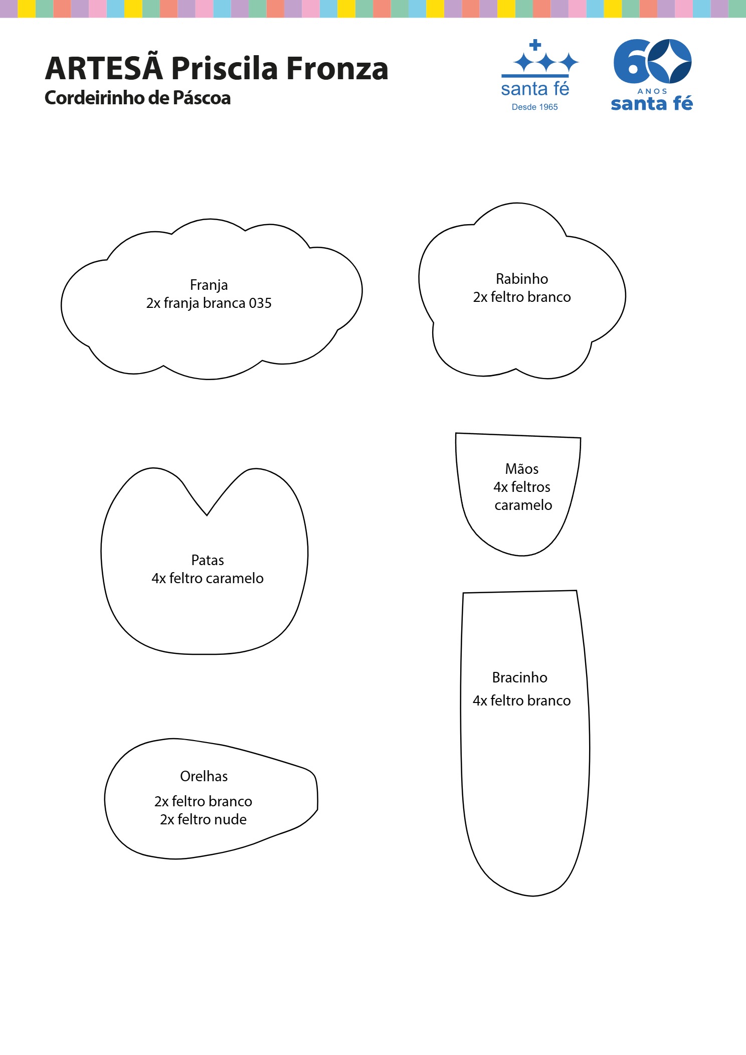 molde cordeirinho de páscoa – priscila fronza número 1