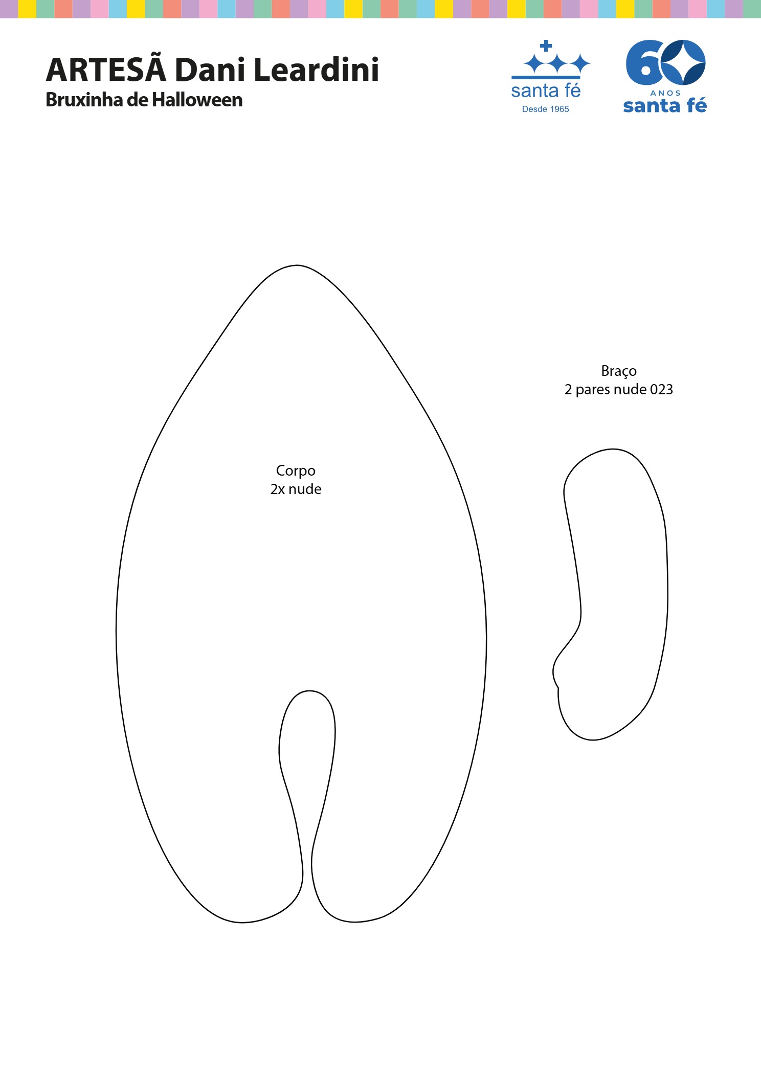 molde bruxinha de halloween 1