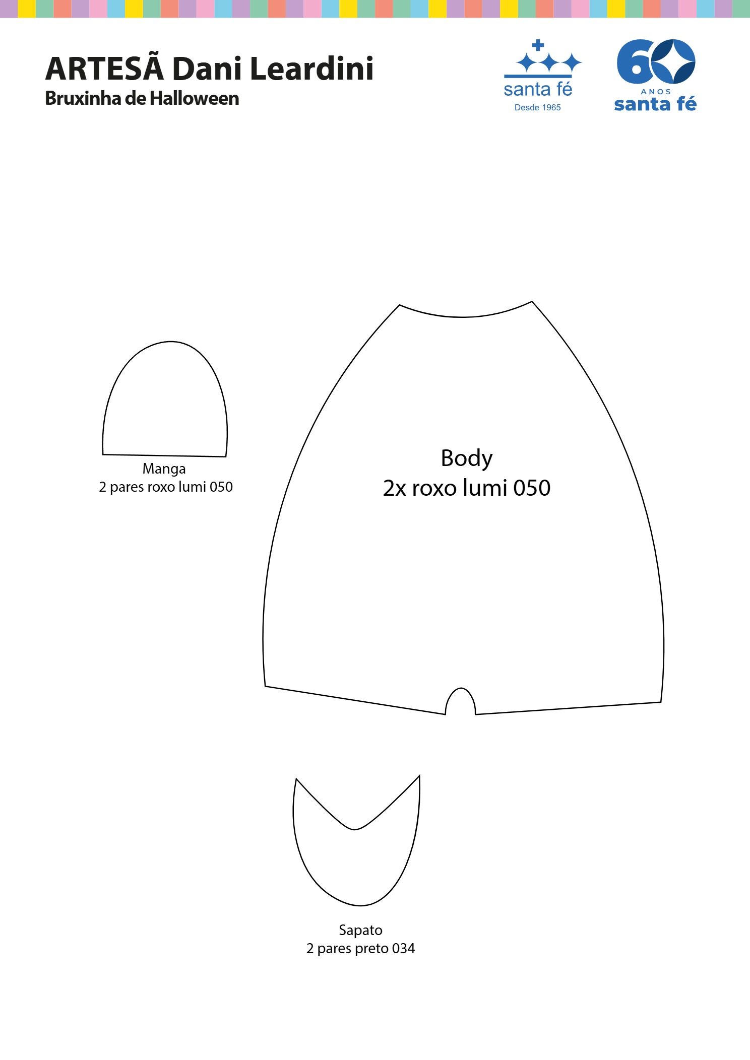 molde bruxinha de halloween 1