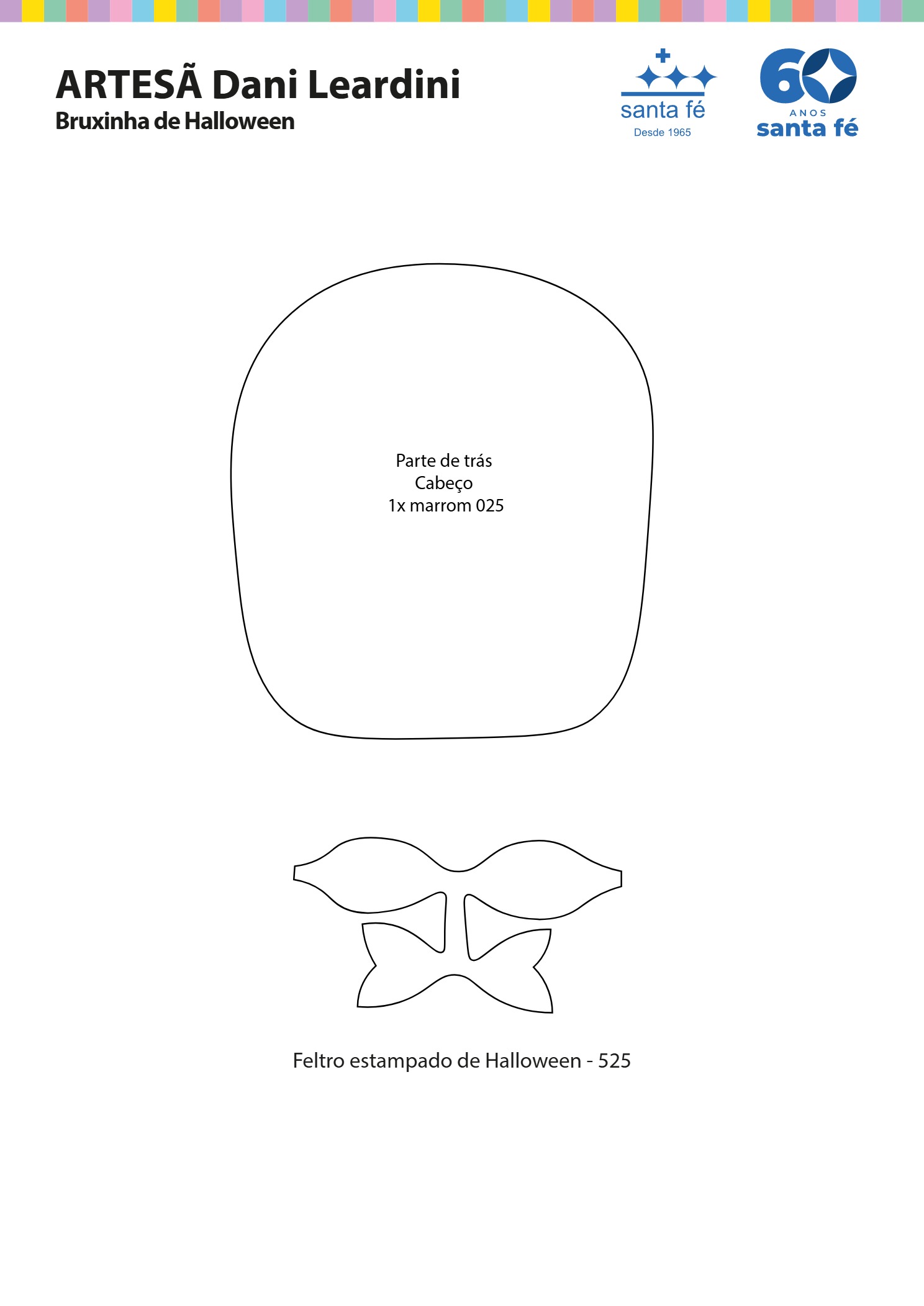 molde bruxinha de halloween 1