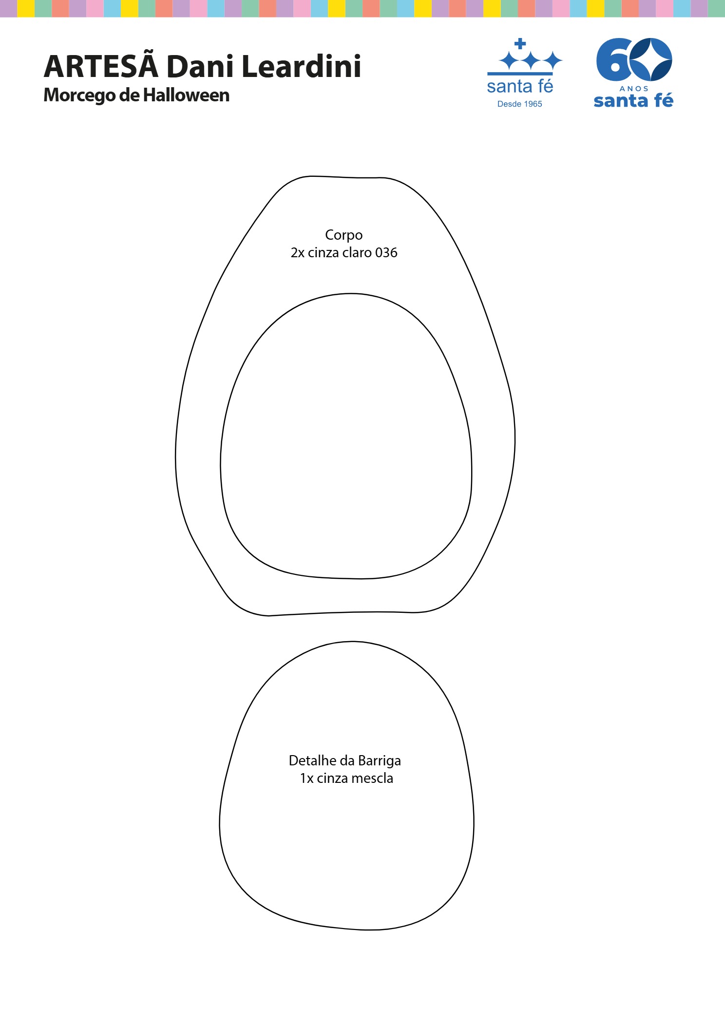 molde morceguinho de halloween 1