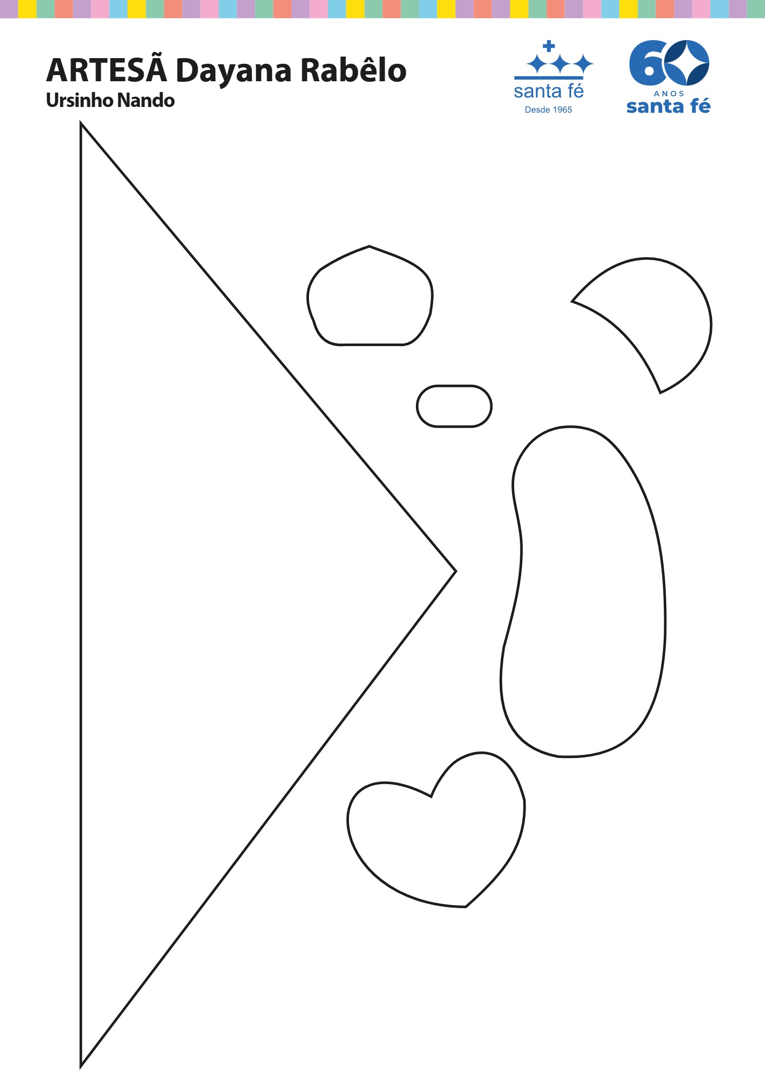 molde ursinho nando 1