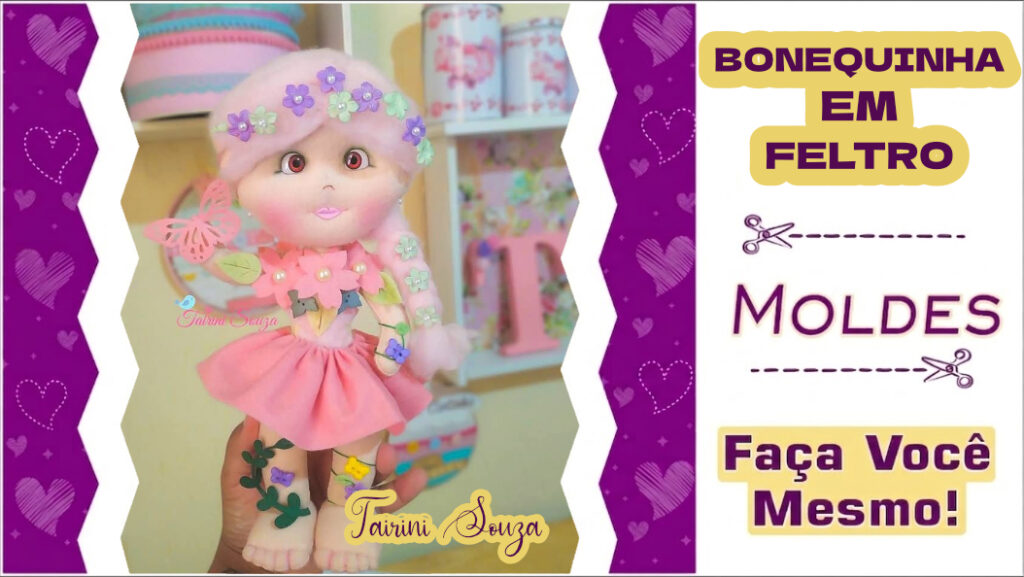 Bonequinha Em Feltro