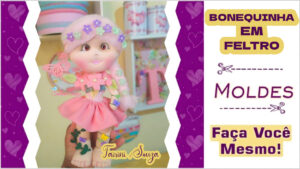 Leia mais sobre o artigo Molde de Bonequinha em Feltro — Grátis para Imprimir