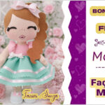 Molde de Bonequinha em Feltro — Grátis para Imprimir