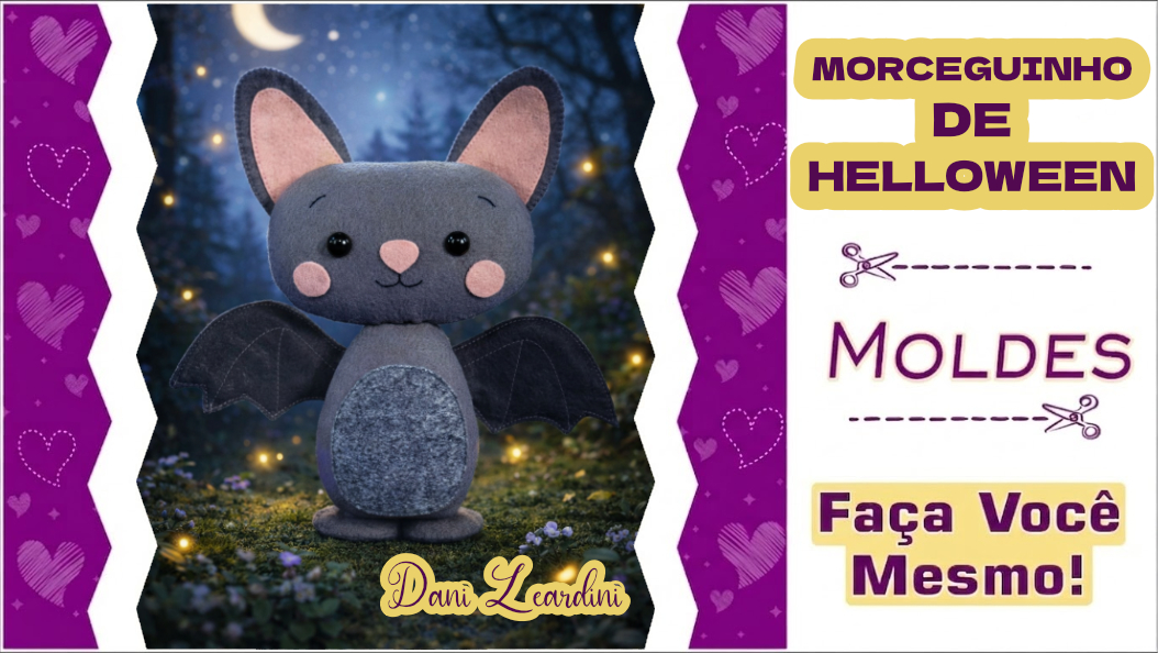 Leia mais sobre o artigo Molde de Morceguinho de Feltro para Halloween — Grátis para Imprimir
