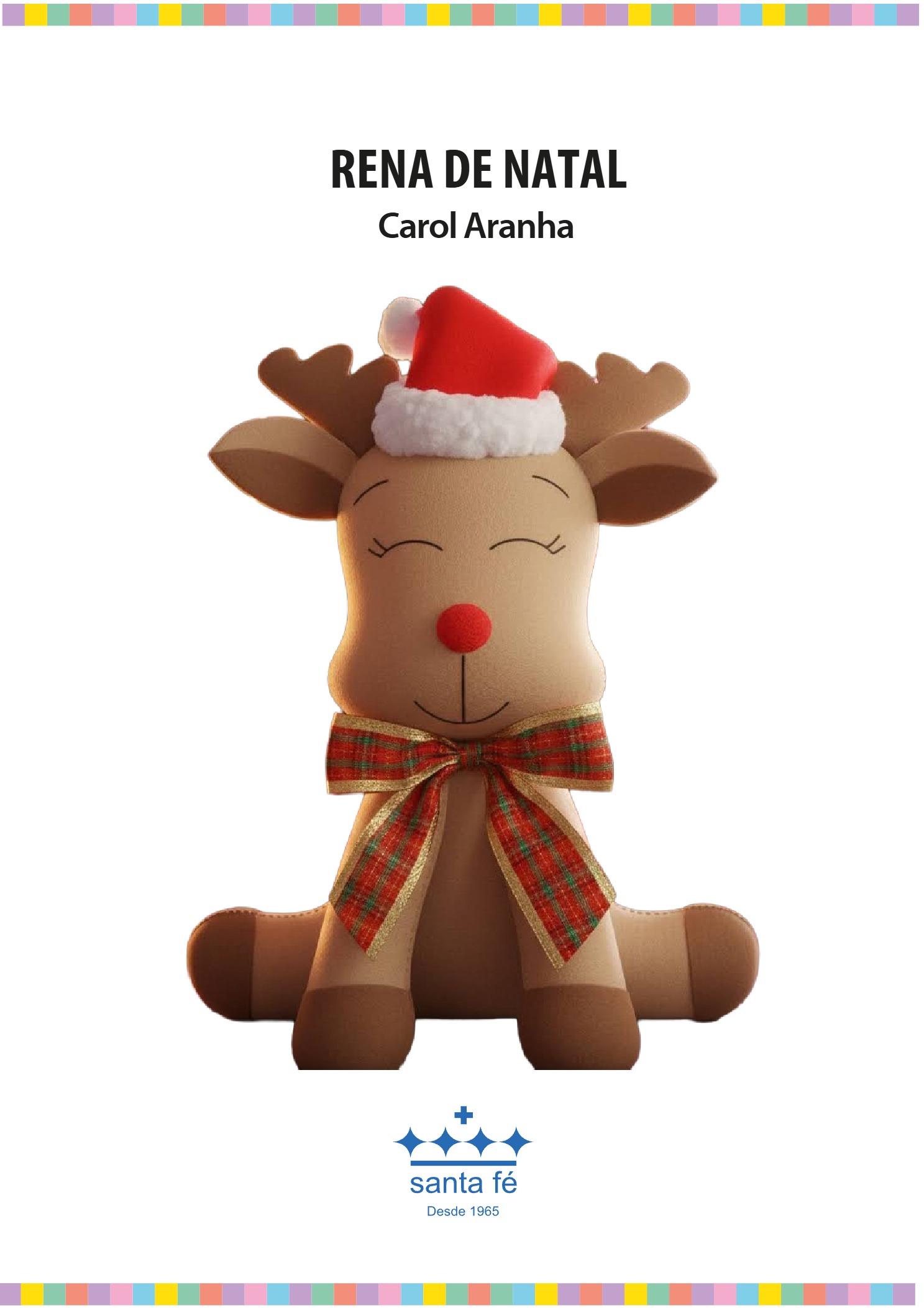 molde rena de natal 2