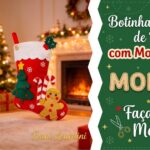 Botinha Natalina de Feltro com Molde Grátis