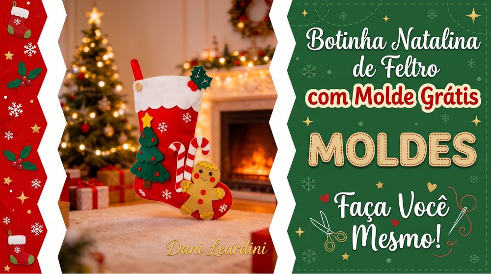 botinha de feltro