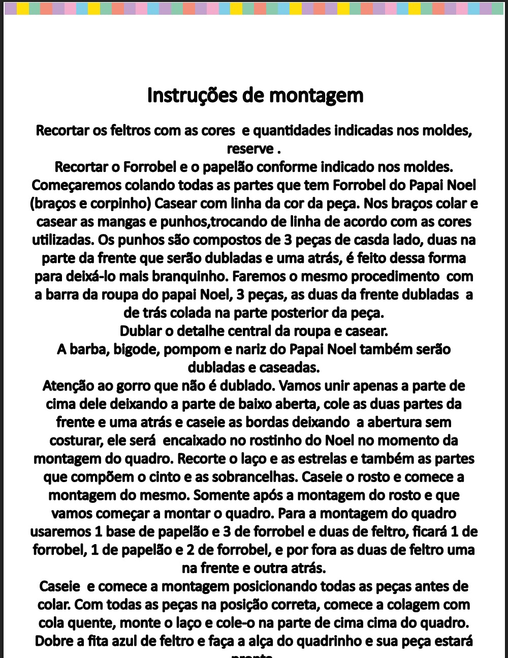 molde papai de feltro 8