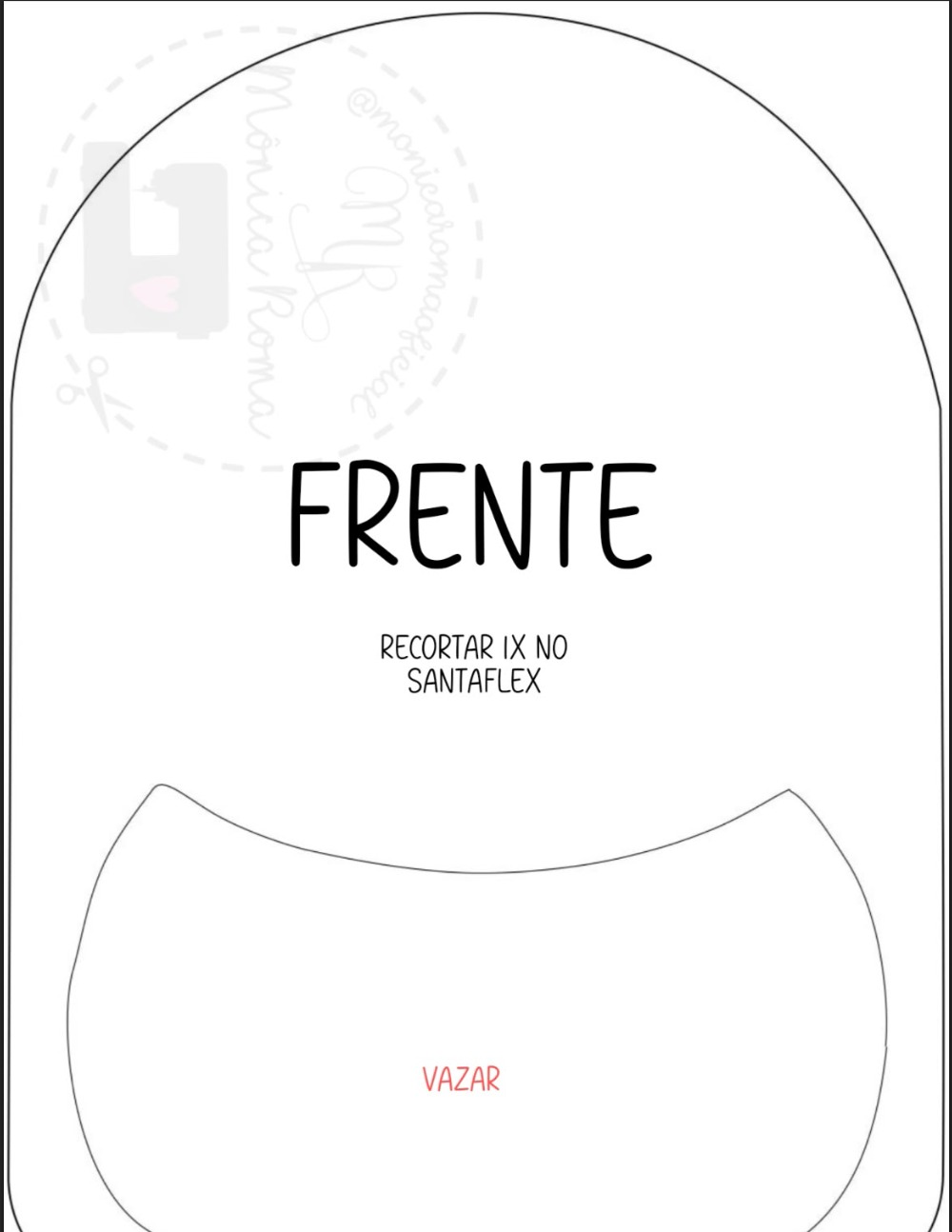 molde mochila de feltro 3
