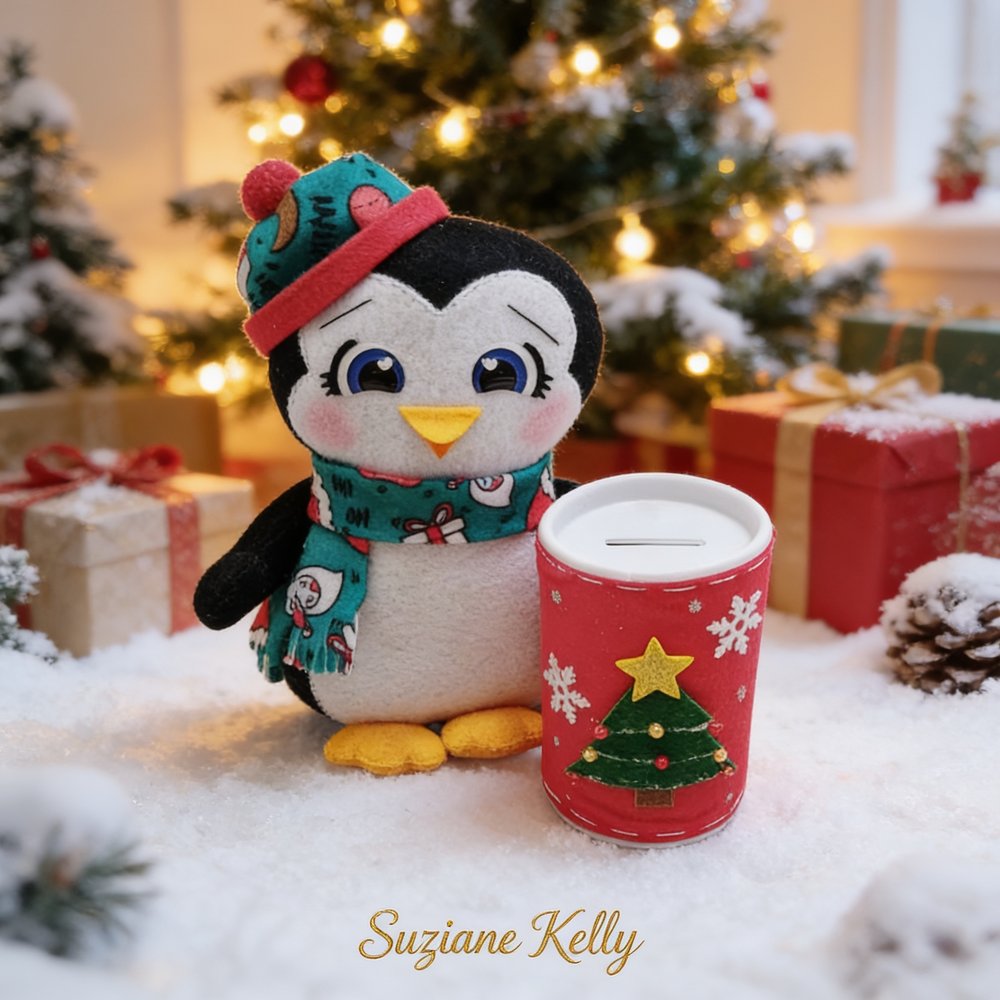 pinguim de feltro