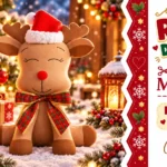 Rena Em Feltro – Molde de Rena de Natal em Feltro — Grátis para Imprimir